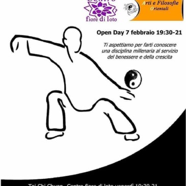 Tai Chi Chuan lezione open – 7 febbraio 2020 ore 19.30